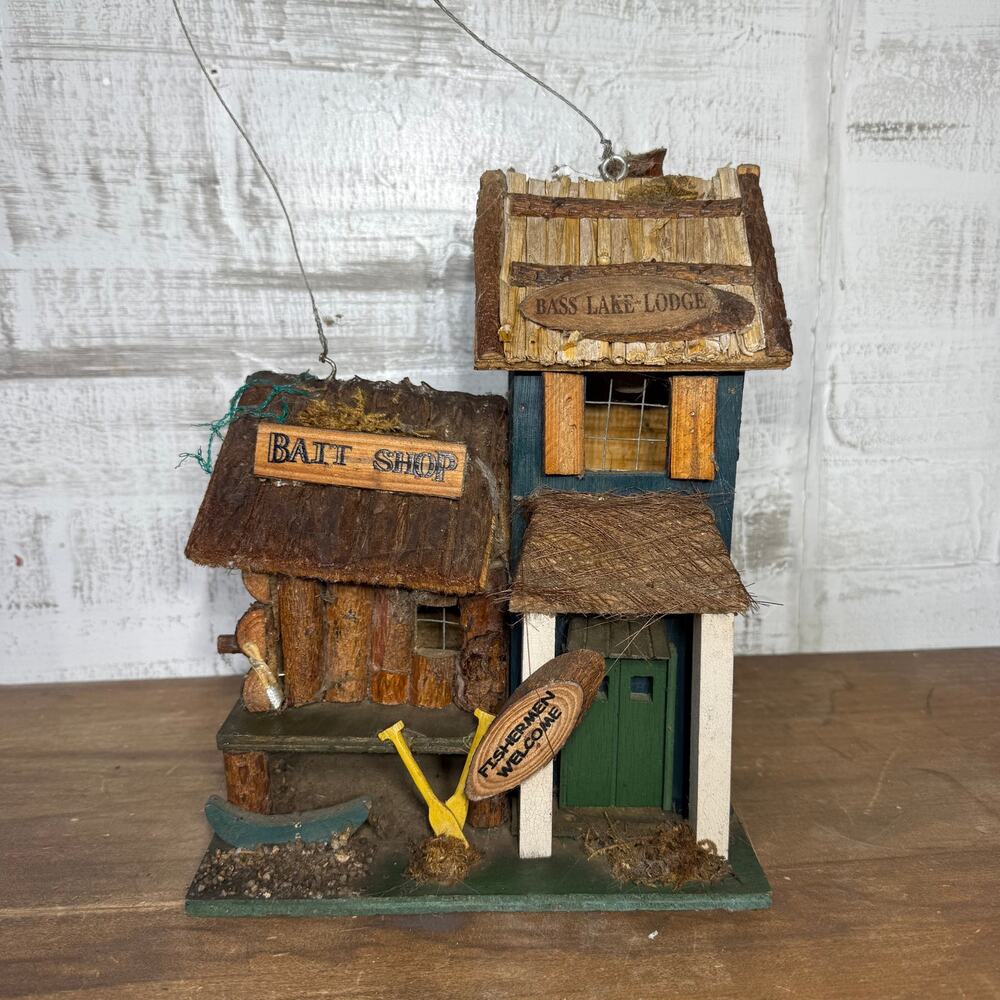 Bait Shop Fishing Theme Bird House